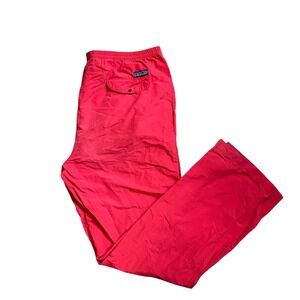 Patagonia Vintage 1990's Red‎ Wind Pants Large Gorpcore Heritage Hiking Outdoors